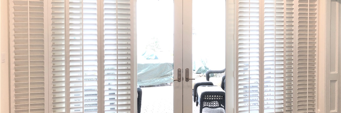 Sliding door shutters in Austin