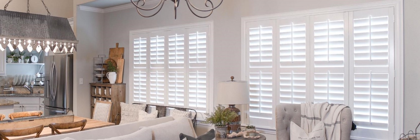 Interior shutters in Round Rock kitchen