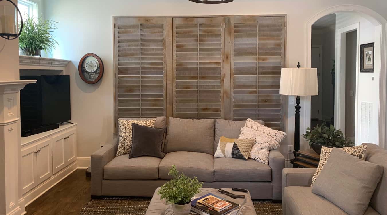 Reclaimed wood shutters in Austin