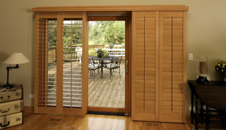 Austin Patio Door Shutter Options Sunburst Shutters Austin
