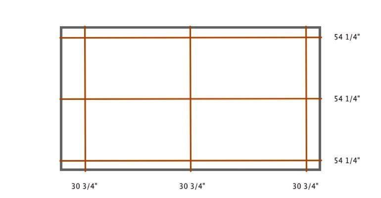 Austin indoor shutter measurement diagram